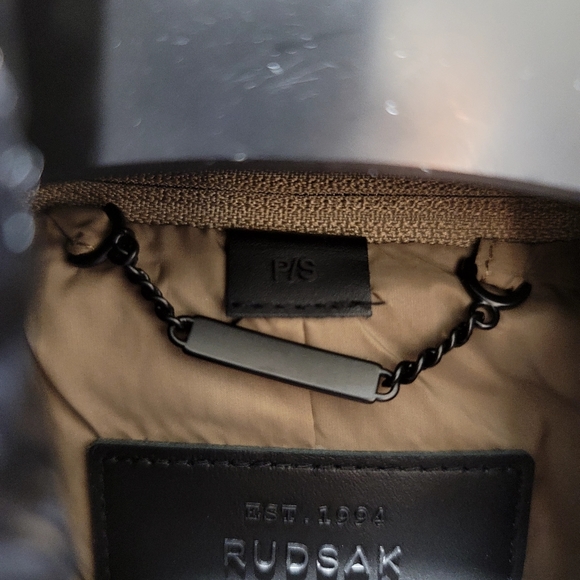 Rudsak trench coat brown/black small for Man - Picture 2 of 4